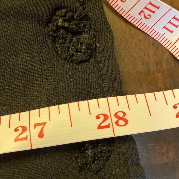 Black Swiss Dot Babydoll Blouse – Size Large 🖤 - Picture 9 of 12